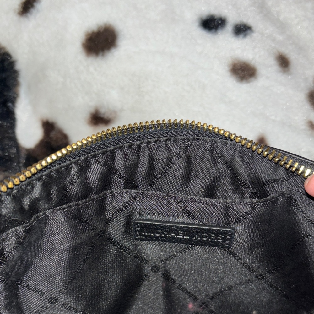 Michael Kors Black Pebbled Leather Clutch - Picture 5 of 6